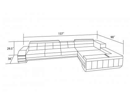 Jubilee - Hober Right Hand Facing Sectional with Chaise