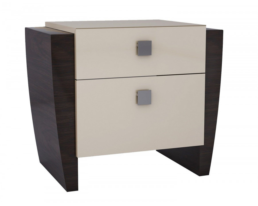 Jubilee - Paige Modern Nightstand in Brown/Beige