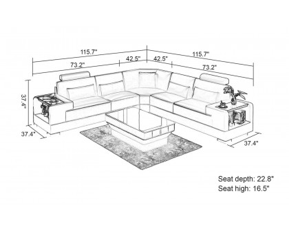 Jubilee - Giana Modern Sectional