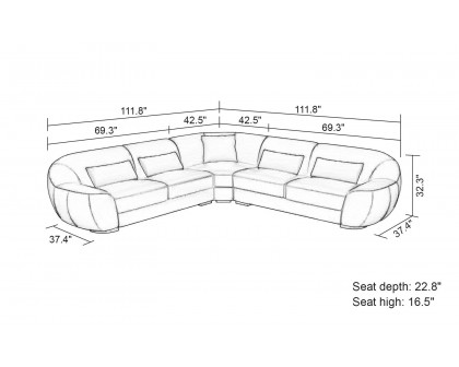 Jubilee - Semira Modern Sectional