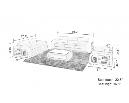 Jubilee - Poris Modern Sofa Set