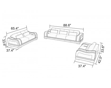 Jubilee - Asland Modern Sofa Set