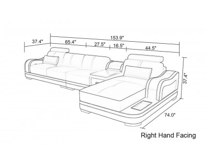 Jubilee - Asland Small Modern Right Hand Facing Sectional