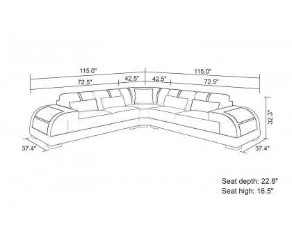 Jubilee - Syras Large Modern Sectional