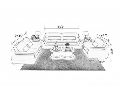 Jubilee - Atlas Modern Sofa Set