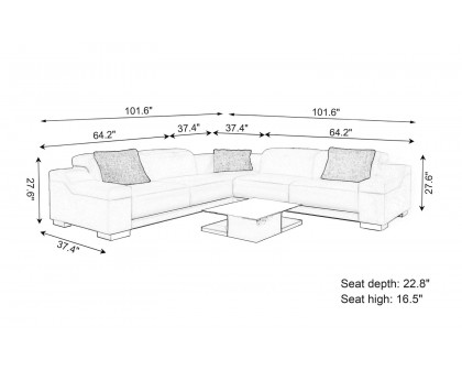 Jubilee - Everlin Modern Sectional