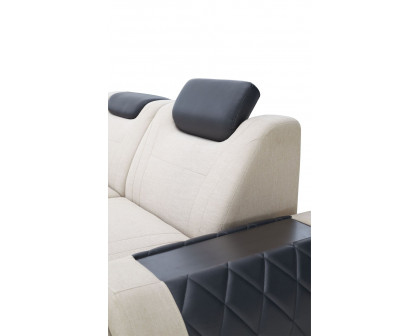 Jubilee - Melanee Modern Right Hand Facing Sectional with Adjustable Headrest