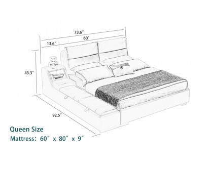 Jubilee - Albion Modern Right Hand Facing Bed with Storage