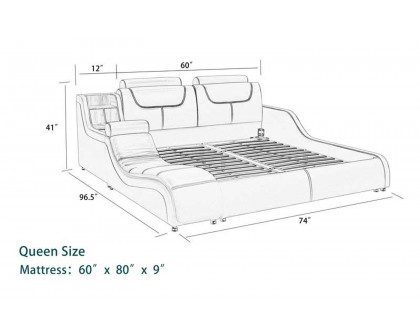 Jubilee - Giamo Right Hand Facing Bed with Chaise and Storage