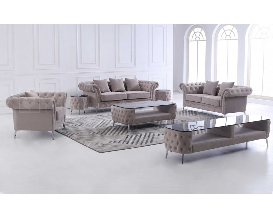 Jubilee - Lenmus Tufted Sofa Set