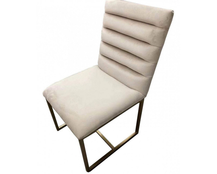 Jubilee Modrest Marlon Dining Chair Set of 2 — Beige