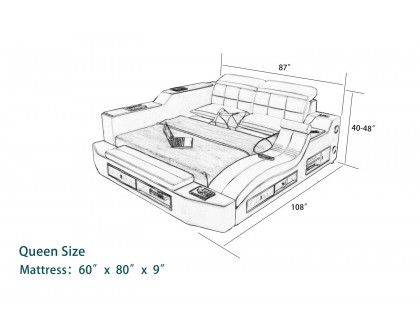 Jubilee - Apollo Modern Multifunctional Smart Right Hand Facing Bed