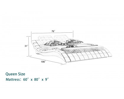 Jubilee - Artemis Curved Modern Platform Bed