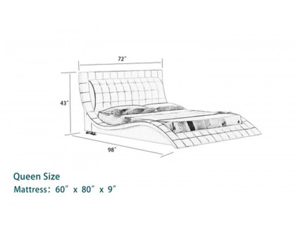 Jubilee - Hnoss Curved Modern Platform Bed