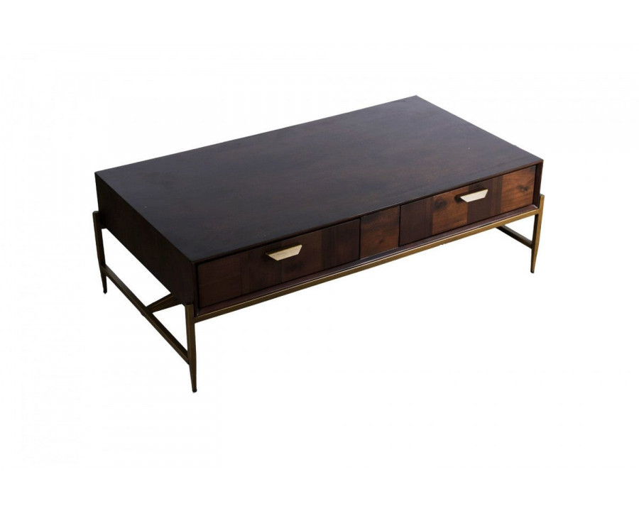 Jubilee - Gubbio Coffee Table in Acacia/Brass