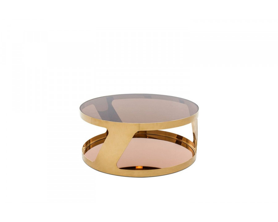 Jubilee - Dasa Modern Round Coffee Table in Gold