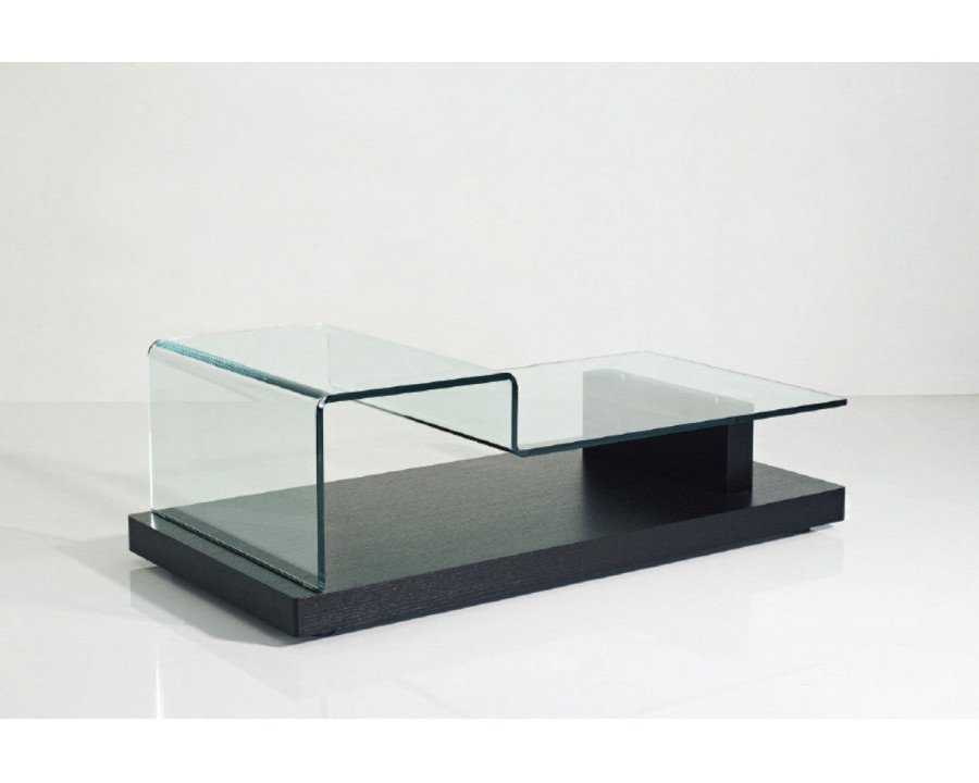 Jubilee - Siderno Coffee Table in Glass/Oak Veneer