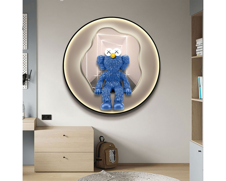 Jubilee Wall Art of Seeing by Kaws - Blue