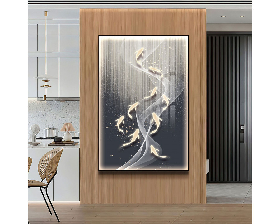 Jubilee Wall Art of Nine Koi Fish VI