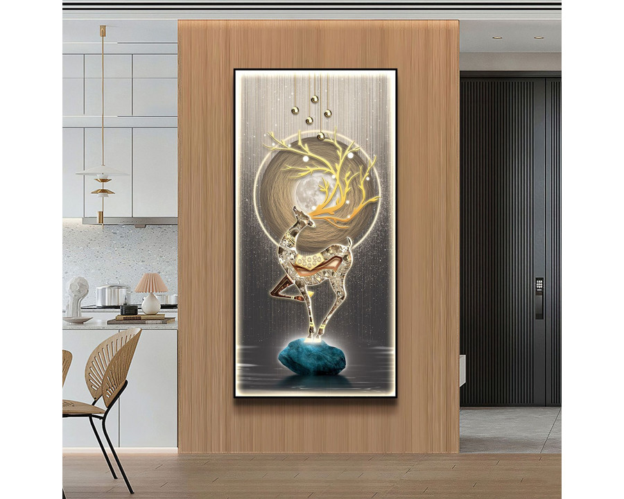 Jubilee - Wall Art of Moonlight Crystal Deer