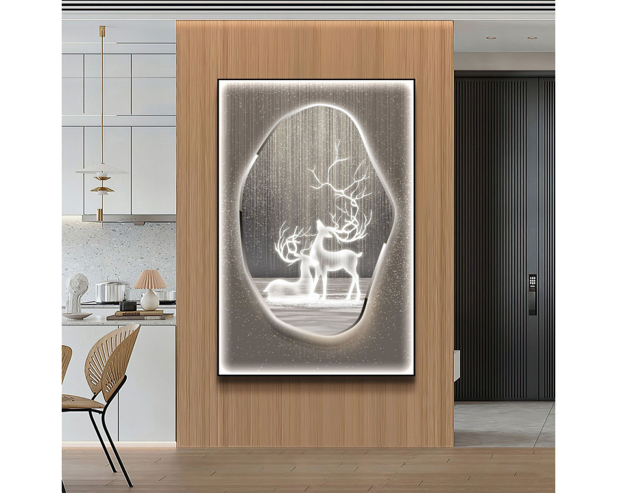 Jubilee - Wall Art of Tranquil Lake Two baby Deer