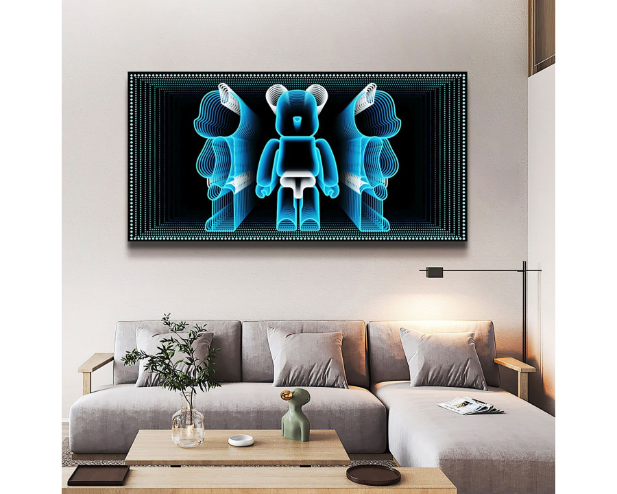 Jubilee Wall Art of Bearbrick - Blue  LED