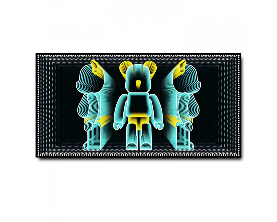 Jubilee Wall Art of Bearbrick - Green LED