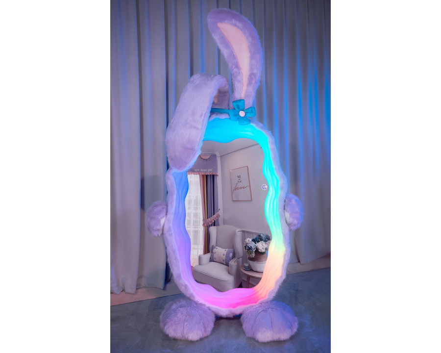 Jubilee Futuristic Mirror - Purple Rabbit