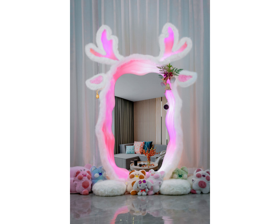 Jubilee Futuristic Mirror - White Deer