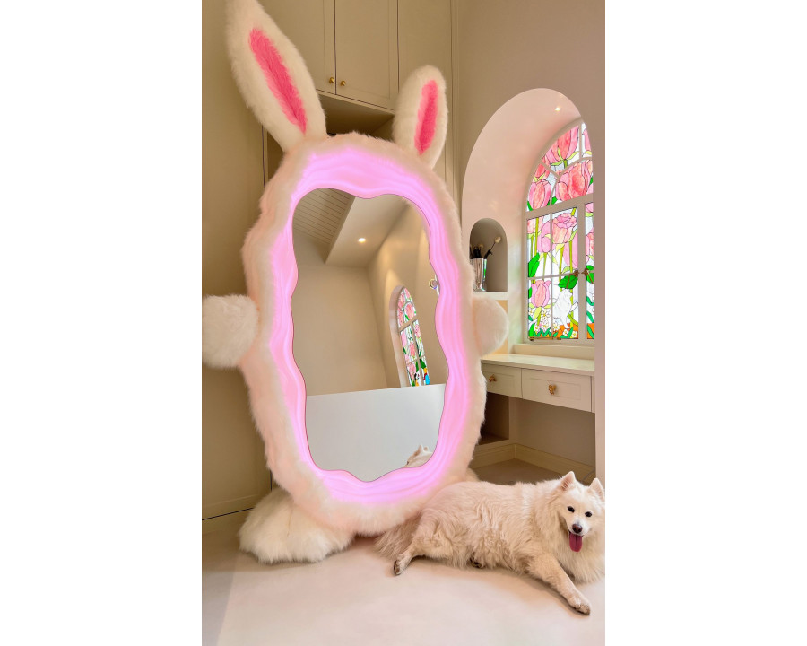 Jubilee Futuristic Mirror - White Rabbit