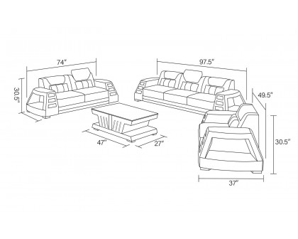 Jubilee - Ozzy Modern Sofa Set