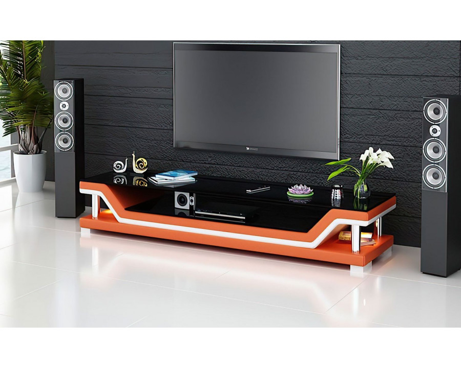 Jubilee Mano TV Stand - Orange/White