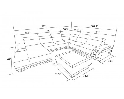 Jubilee - Wilder Modern Right Hand Facing Sectional