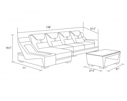 Jubilee - Odyssey Modern Small Right Hand Facing Sectional