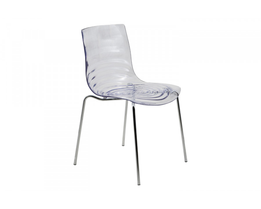 LeisureMod Astor Modern Water Drop Design Dining Side Chair