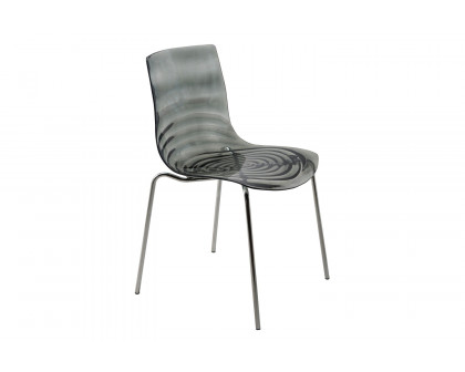 LeisureMod Astor Modern Water Drop Design Dining Side Chair