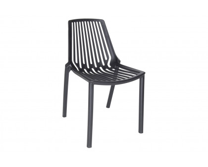 LeisureMod Acken Mid-Century Modern Plastic Dining Chair