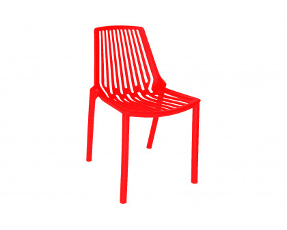 LeisureMod Acken Mid-Century Modern Plastic Dining Chair