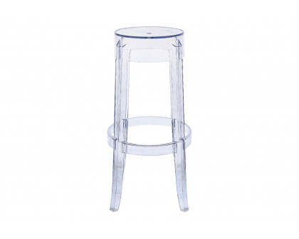 LeisureMod - Averill Modern Plastic Barstool With Sturdy Seat And Legs