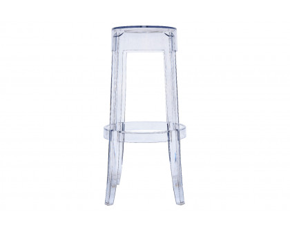 LeisureMod - Averill Modern Plastic Barstool With Sturdy Seat And Legs