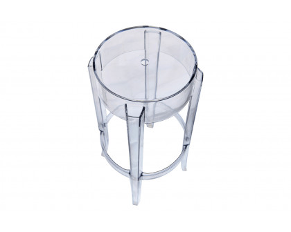 LeisureMod - Averill Modern Plastic Barstool With Sturdy Seat And Legs