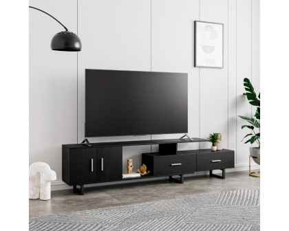 LeisureMod - Avery Mid-Century Modern TV Stand with MDF Cabinet