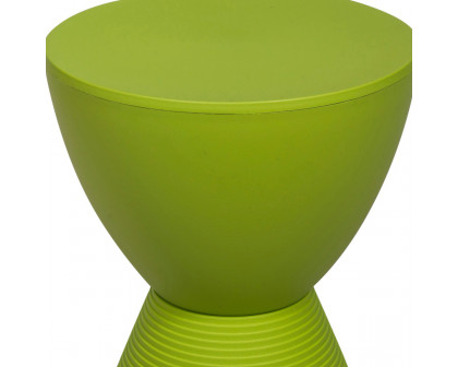 LeisureMod Boyd Modern Round Side End Table - Green