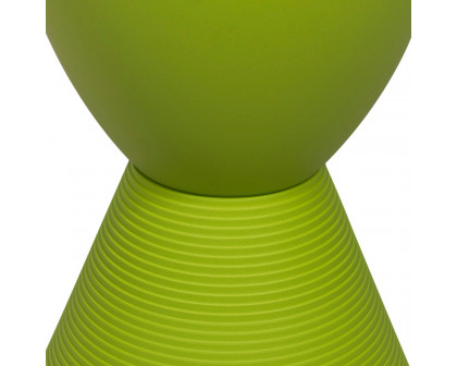 LeisureMod Boyd Modern Round Side End Table - Green