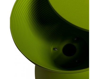 LeisureMod Boyd Modern Round Side End Table - Green