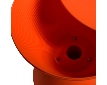 LeisureMod Boyd Modern Round Side End Table - Orange