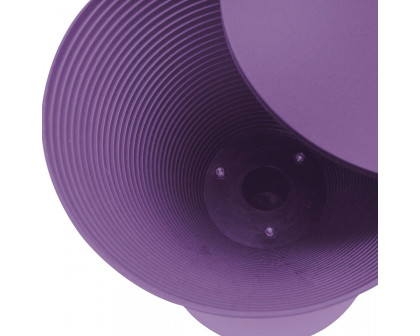 LeisureMod Boyd Modern Round Side End Table - Purple