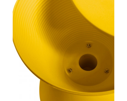 LeisureMod Boyd Modern Round Side End Table - Yellow