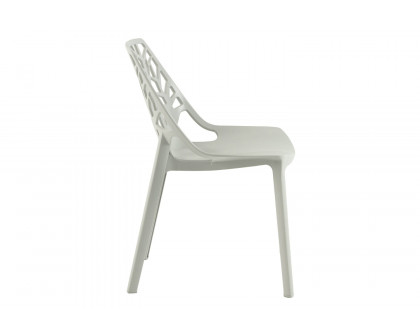 LeisureMod Cornelia Modern Dining Side Chair - Gray