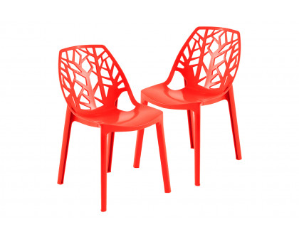 LeisureMod Modern Cornelia Dining Chair (Set Of 2)